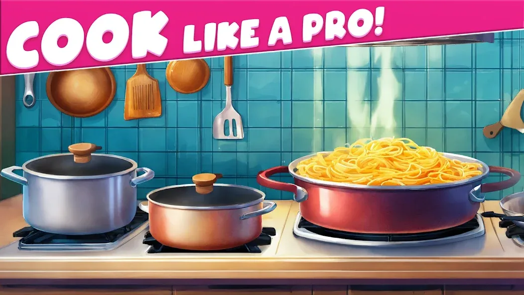 Cooking Taste Restaurant Games [МОД: Много монет, Открытые уровни и Мега MOD] Screenshot 1
