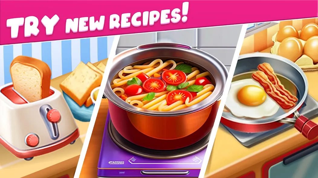 Cooking Taste Restaurant Games [МОД: Много монет, Открытые уровни и Мега MOD] Screenshot 2