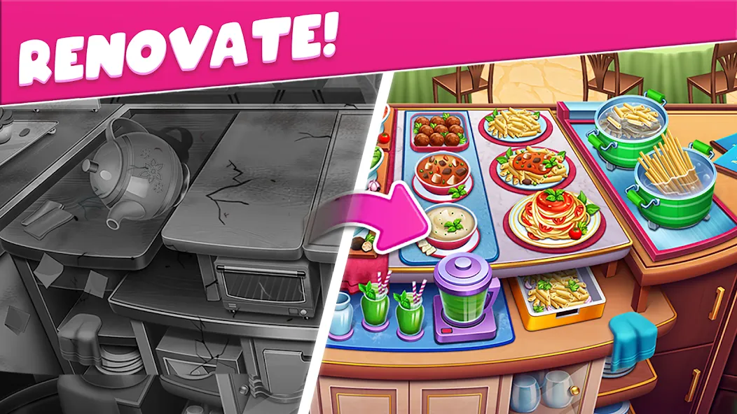 Cooking Taste Restaurant Games [МОД: Много монет, Открытые уровни и Мега MOD] Screenshot 4