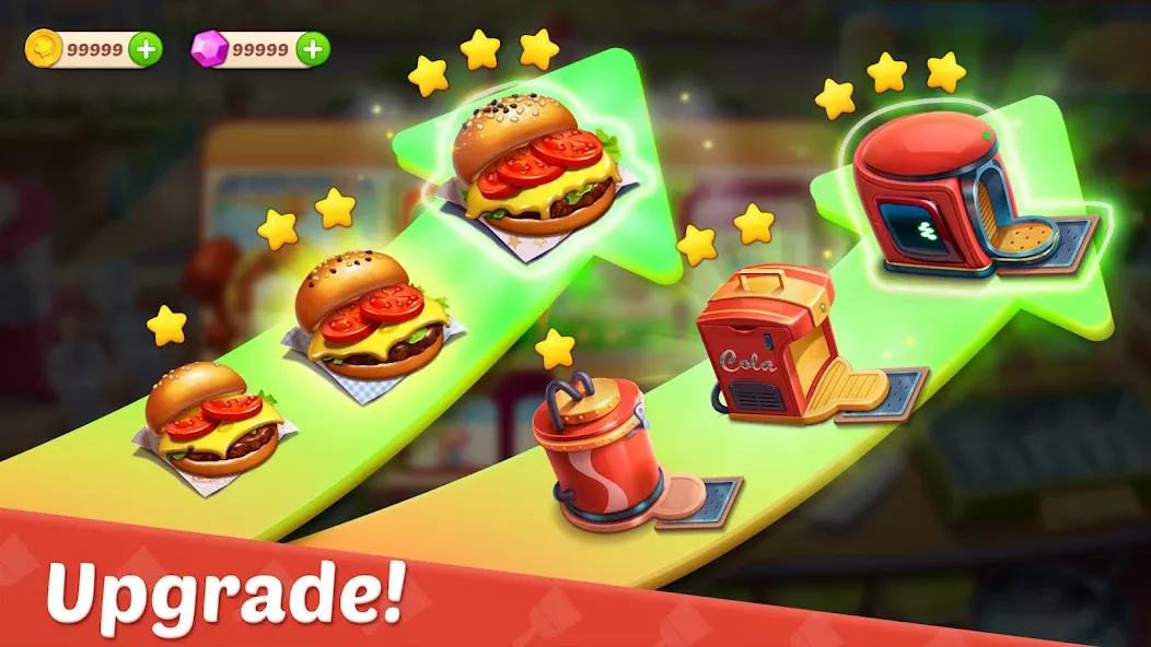 Cooking Town - Restaurant Game (Кукинг Таун) [МОД: Меню, Бесконечные монеты и Открытые уровни] Screenshot 3