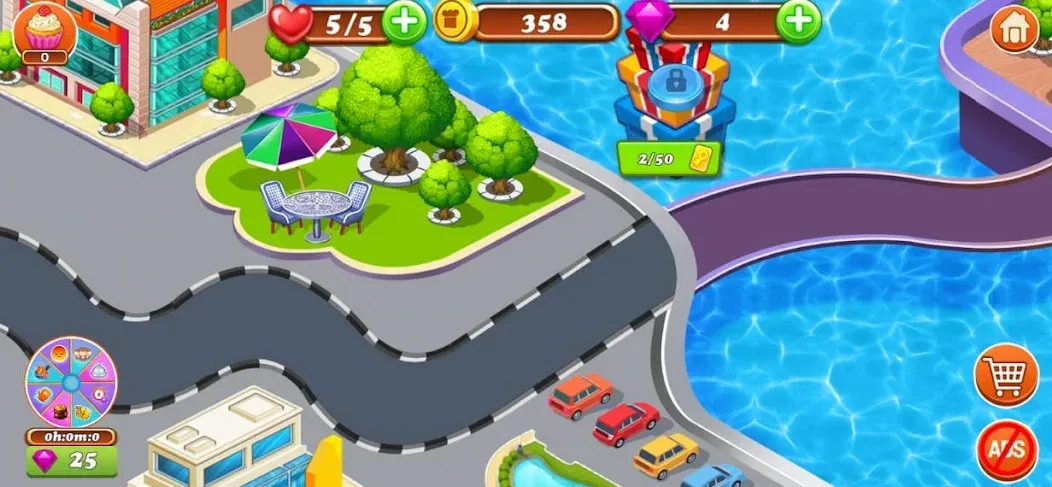 Food Game Crazy Super Chef [МОД: Бесконечные деньги, Монеты и Мега MOD] Screenshot 2