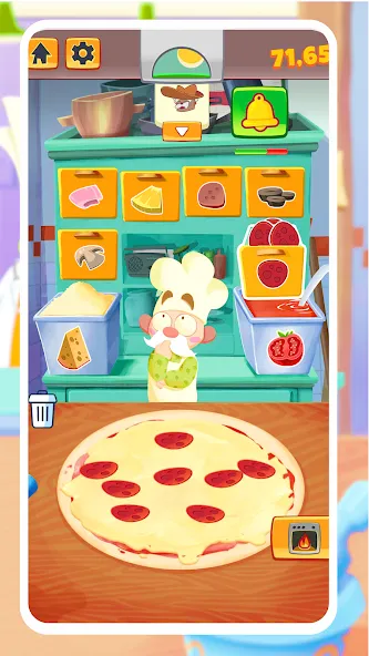Pizza Maker - Cooking Games (Пицца Мейкер) [МОД: Деньги, Монеты и Меню MOD] Screenshot 2