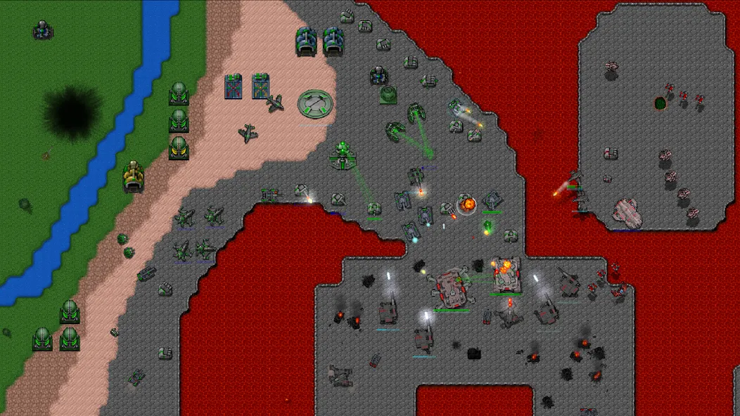 Rusted Warfare - Demo (Растущая война) [МОД: Много денег, Монет и Все открыто] Screenshot 4