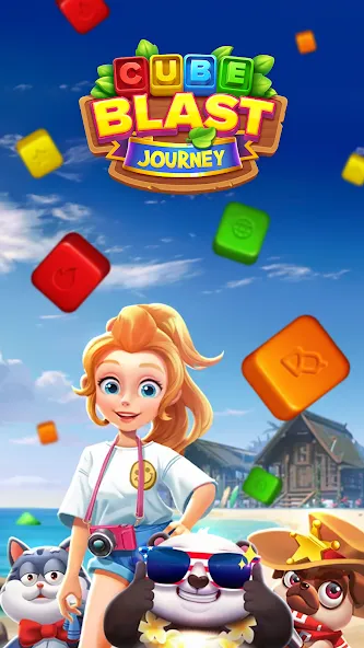 Cube Blast Journey: Toon & Toy (Кьюб Бласт Джорни) [МОД: Бесконечные деньги, Монеты и Мега MOD] Screenshot 1