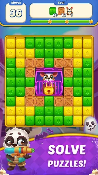 Cube Blast Journey: Toon & Toy (Кьюб Бласт Джорни) [МОД: Бесконечные деньги, Монеты и Мега MOD] Screenshot 4