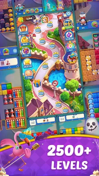 Cube Blast Journey: Toon & Toy (Кьюб Бласт Джорни) [МОД: Бесконечные деньги, Монеты и Мега MOD] Screenshot 5
