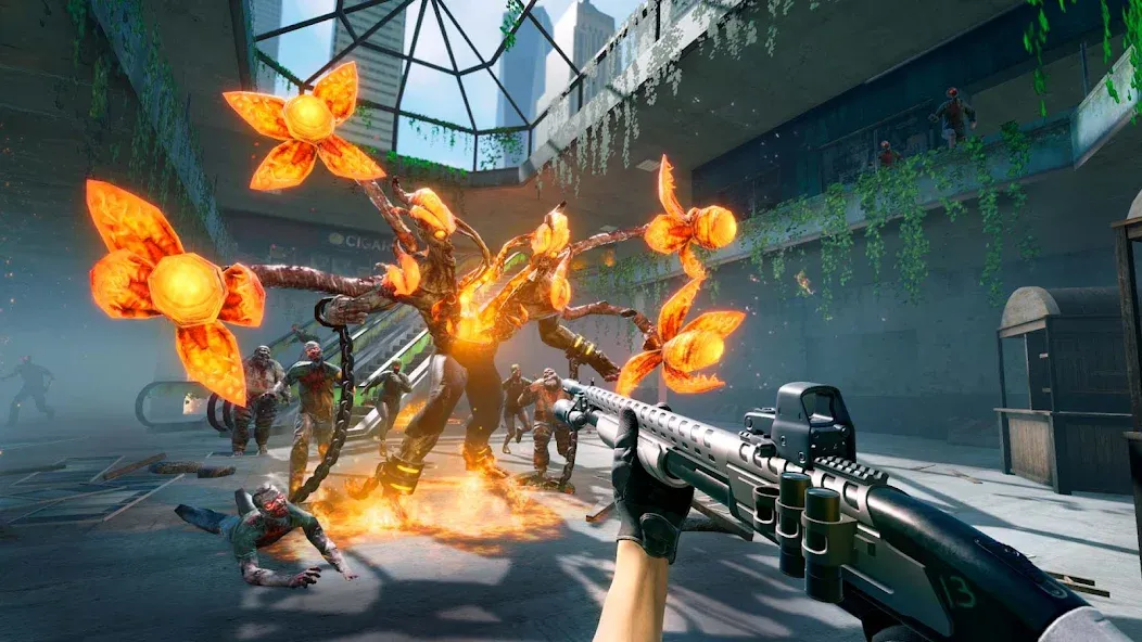 Zombie Fire 3D: Offline Game (ЗОМБИ ФАЙР 3Д) [МОД: Деньги, Монеты и Меню MOD] Screenshot 5