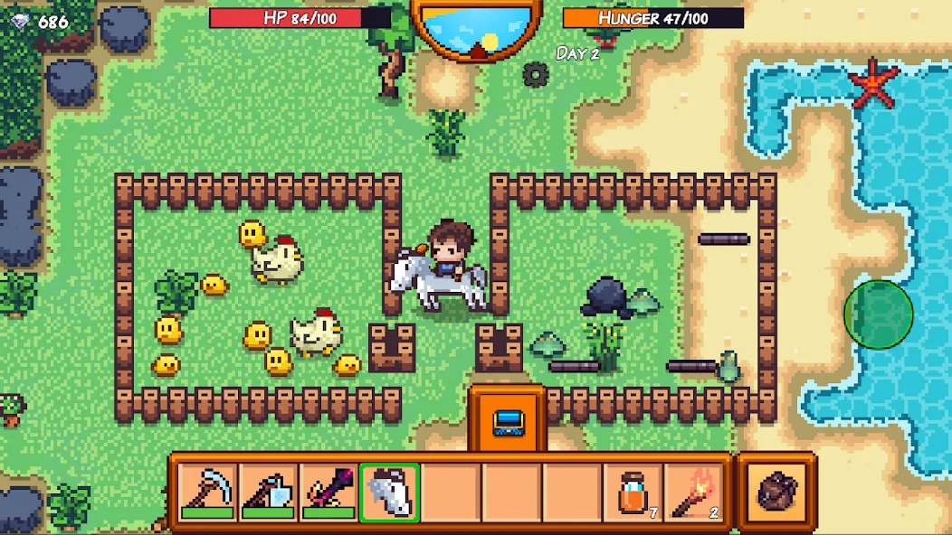 Pixel Survival Game 3 (Пиксельная выживалка 3) [МОД: Много монет, Открытые уровни и Мега MOD] Screenshot 3
