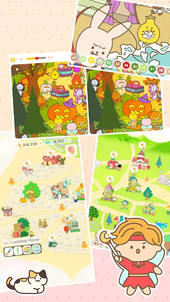 Color Town: My Lovely World (Цолор Таун) [МОД: Меню, Бесконечные монеты и Открытые уровни] Screenshot 1