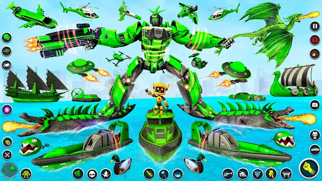 Dino Robot - Car Robot Games (Дино Робот) [МОД: Много монет, Открытые уровни и Мега MOD] Screenshot 2