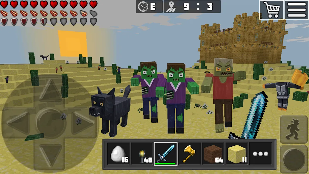 World Craft: Block Craftsman [МОД: Деньги, Монеты и Меню MOD] Screenshot 4