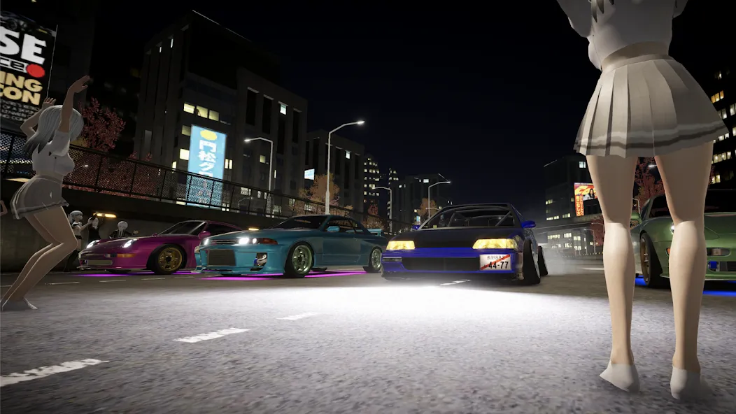 Kanjozokuレーサ Racing Car Games [МОД: Много монет, Открытые уровни и Мега MOD] Screenshot 2