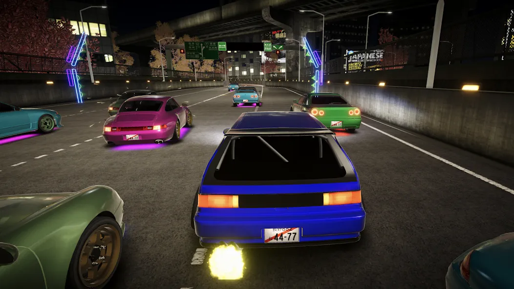 Kanjozokuレーサ Racing Car Games [МОД: Много монет, Открытые уровни и Мега MOD] Screenshot 5