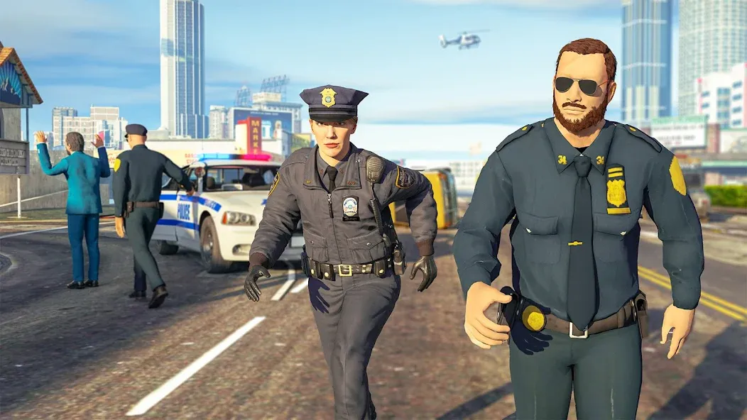 Police Simulator Job Cop Game [МОД: Много монет, Открытые уровни и Мега MOD] Screenshot 5