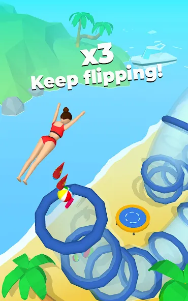 Flip Jump Stack! [МОД: Бесконечные деньги, Монеты и Мега MOD] Screenshot 1