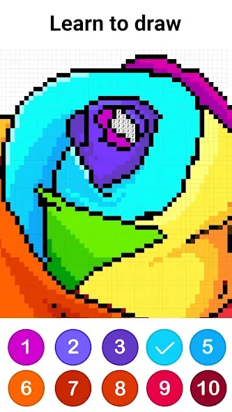 Color by Number ®: No.Draw [МОД: Меню, Бесконечные монеты и Открытые уровни] Screenshot 4