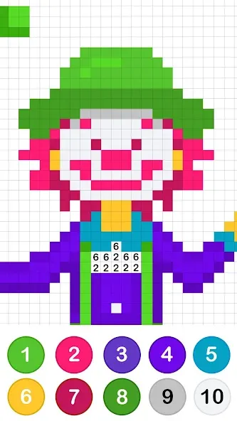 Color by Number ®: No.Draw [МОД: Меню, Бесконечные монеты и Открытые уровни] Screenshot 5