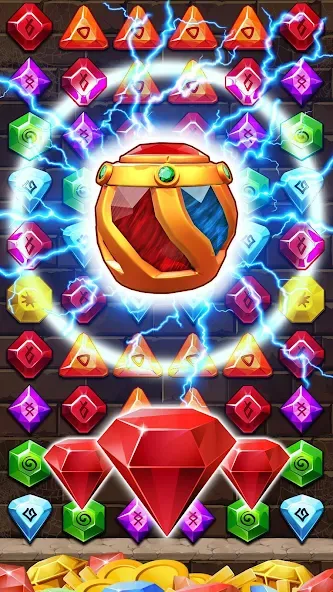 Jewel Ancient Pyramid Treasure [МОД: Все открыто, Дополнительные деньги и Меню MOD] Screenshot 1