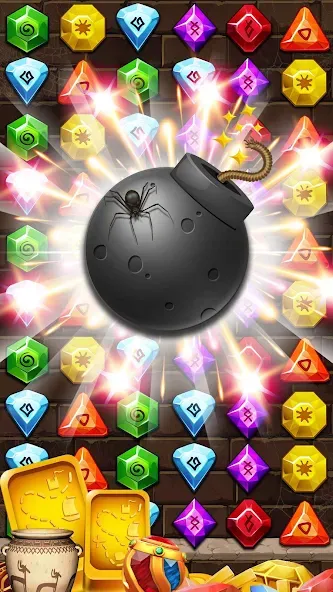 Jewel Ancient Pyramid Treasure [МОД: Все открыто, Дополнительные деньги и Меню MOD] Screenshot 4