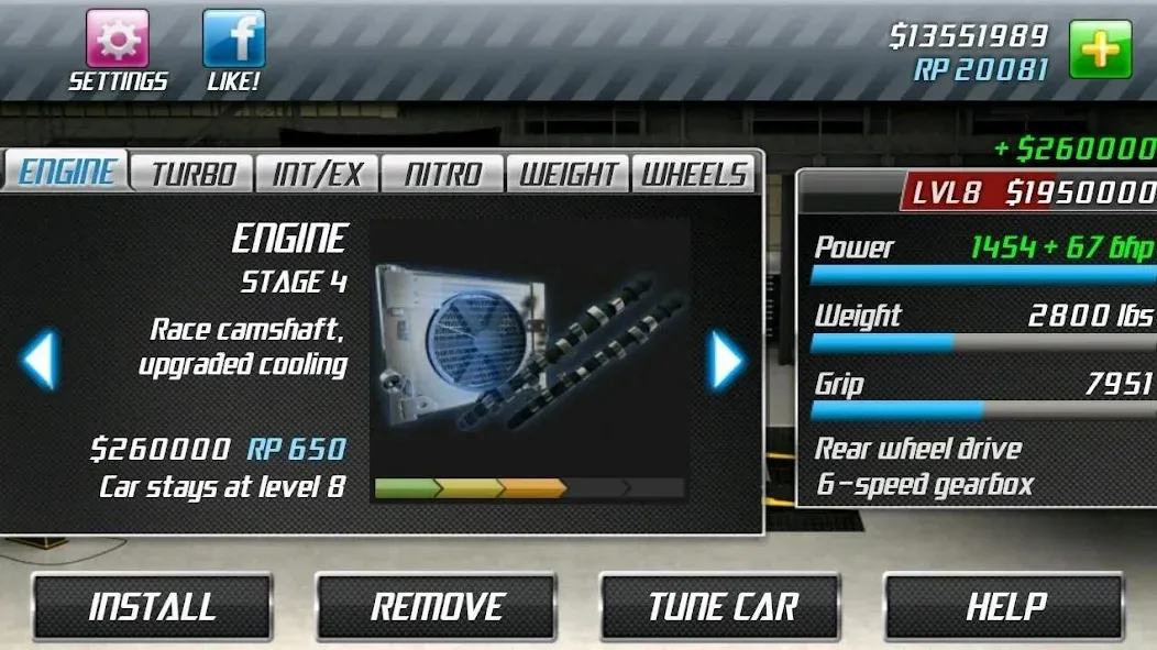 Drag Racing (Драгрейсинг) [МОД: Деньги, Монеты и Меню MOD] Screenshot 3