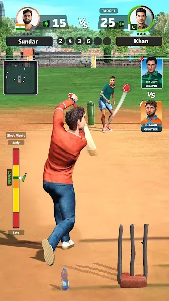 Cricket Gangsta™ Cricket Games (Крикет Гангста 11 Лига) [МОД: Меню, Бесконечные монеты и Открытые уровни] Screenshot 1