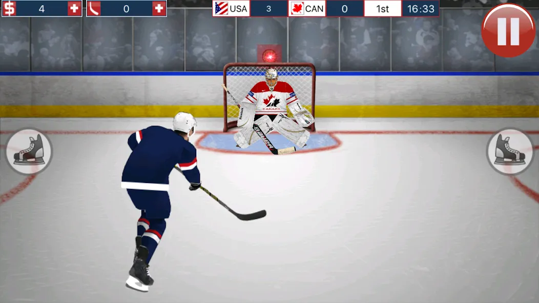 Hockey MVP (Хоккей МВП) [МОД: Много монет, Открытые уровни и Мега MOD] Screenshot 1