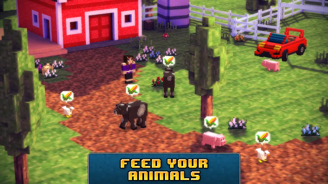 Blocky Roads (Блоки Роадс) [МОД: Все открыто, Дополнительные деньги и Меню MOD] Screenshot 3