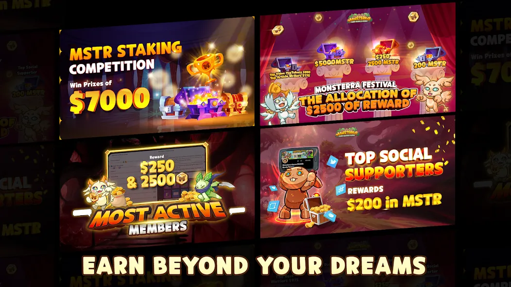 Monsterra: Crypto & NFT Game (Монстера) [МОД: Все открыто, Дополнительные деньги и Меню MOD] Screenshot 2