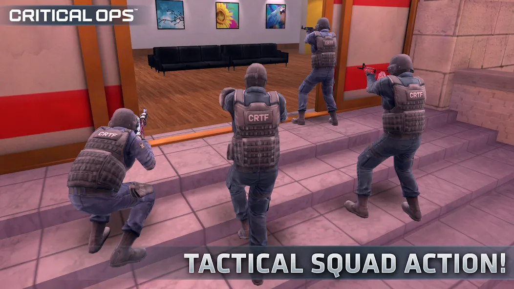 Critical Ops: Multiplayer FPS (Критикал Опс) [МОД: Все открыто, Дополнительные деньги и Меню MOD] Screenshot 1