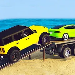 Скачать Trailer Truck Car Transport 3D [МОД: Деньги, Монеты и Меню MOD] | Взлом Trailer Truck Car Transport 3D на Андроид