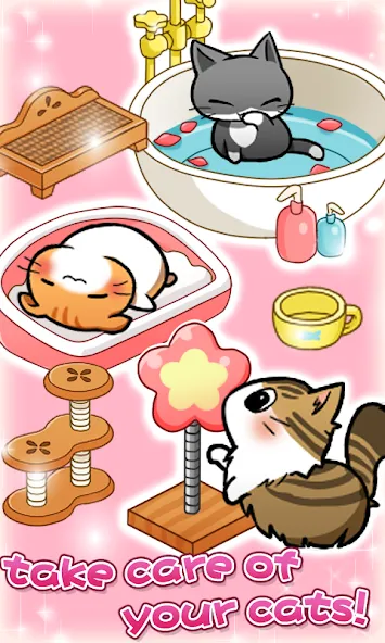 Cat Room - Cute Cat Games (Кэт Рум) [МОД: Много монет, Открытые уровни и Мега MOD] Screenshot 3