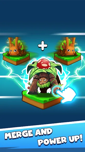 Merge Plants – Monster Defense (Мерж Плантс) [МОД: Меню, Бесконечные монеты и Открытые уровни] Screenshot 3