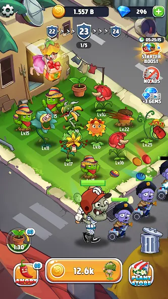 Merge Plants – Monster Defense (Мерж Плантс) [МОД: Меню, Бесконечные монеты и Открытые уровни] Screenshot 5