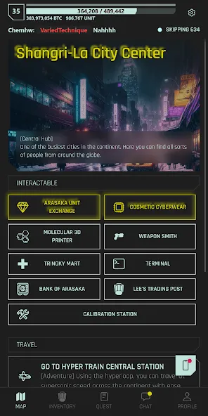 CyberCode Online -Text MMORPG (СайберКод Онлайн) [МОД: Деньги, Монеты и Меню MOD] Screenshot 4