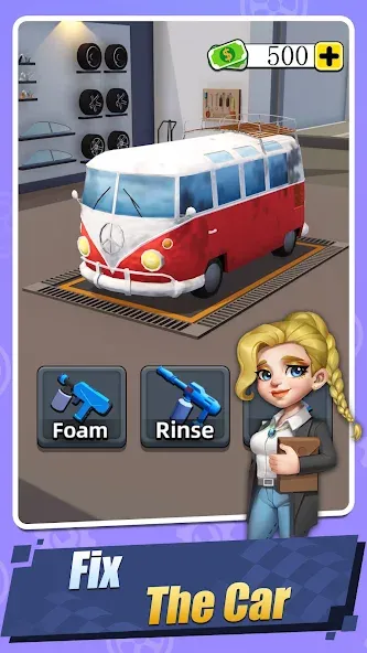 Car Fix Inc - Mechanic Garage (Кар Фикс Инк) [МОД: Много монет, Открытые уровни и Мега MOD] Screenshot 2