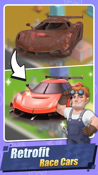 Car Fix Inc - Mechanic Garage (Кар Фикс Инк) [МОД: Много монет, Открытые уровни и Мега MOD] Screenshot 3