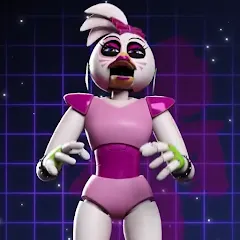 Скачать Glamrock Chica Workshop Glitch (Гламрок Чика Мастерская Глитч) [МОД: Меню, Бесконечные монеты и Открытые уровни] | Взлом Glamrock Chica Workshop Glitch на Андроид