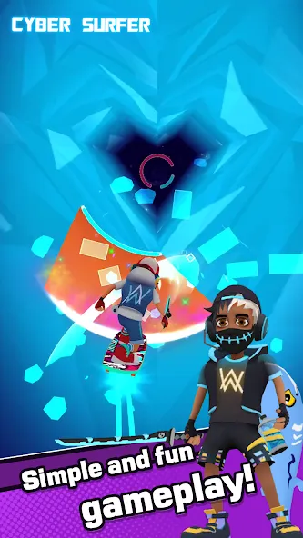 Cyber Surfer (Сайбер Серфер) [МОД: Много денег, Монет и Все открыто] Screenshot 3