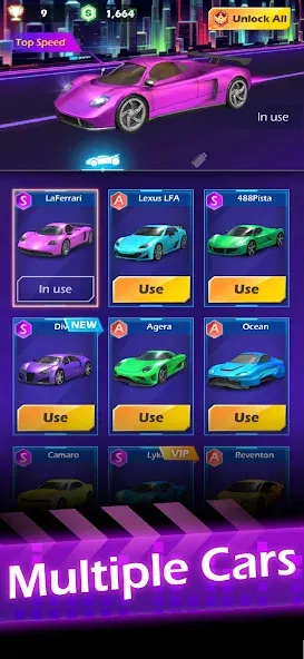 Beat Racing (Бит Рейсинг) [МОД: Бесконечные деньги, Монеты и Мега MOD] Screenshot 5