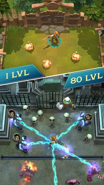 Heroics Epic Legend of Archero (Героическая эпическая легенда Арчеро) [МОД: Меню, Бесконечные монеты и Открытые уровни] Screenshot 2