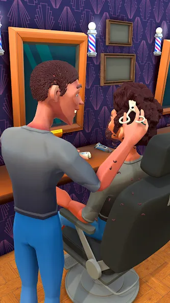 Fade Master 3D: Barber Shop (Фейд Мастер 3Д) [МОД: Много денег, Монет и Все открыто] Screenshot 3