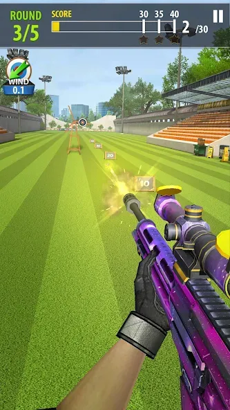 Shooting Battle (Шутинг Баттл) [МОД: Меню, Бесконечные монеты и Открытые уровни] Screenshot 1
