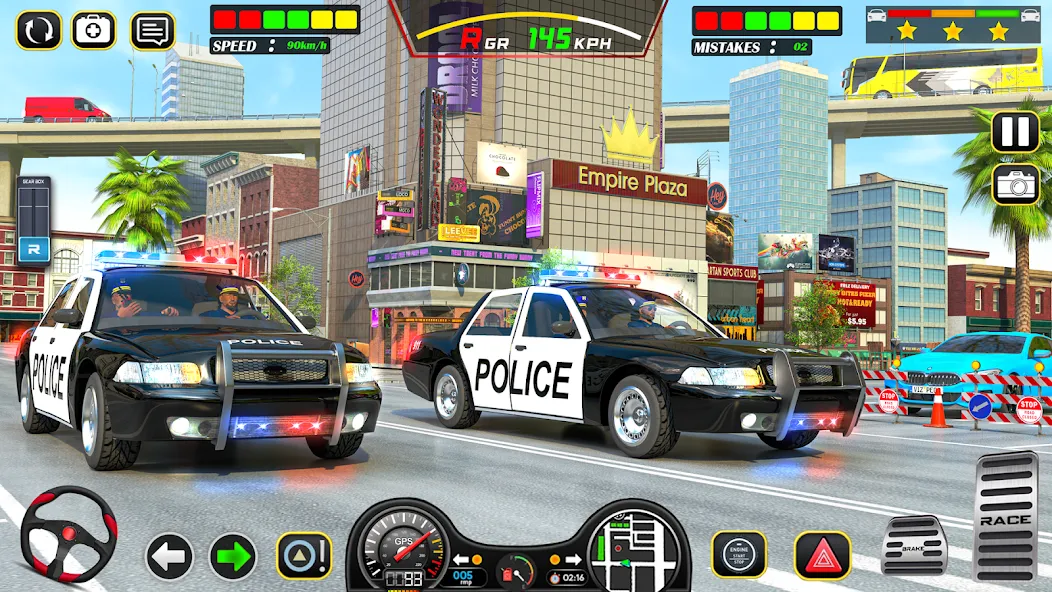 Police Car Chase Car Games [МОД: Деньги, Монеты и Меню MOD] Screenshot 3