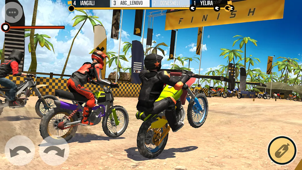 Clan Race: PVP Motocross races (Клан Рейс) [МОД: Меню, Бесконечные монеты и Открытые уровни] Screenshot 2