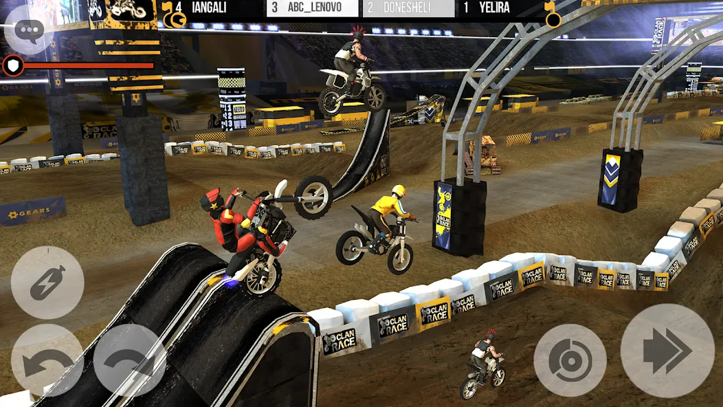 Clan Race: PVP Motocross races (Клан Рейс) [МОД: Меню, Бесконечные монеты и Открытые уровни] Screenshot 5