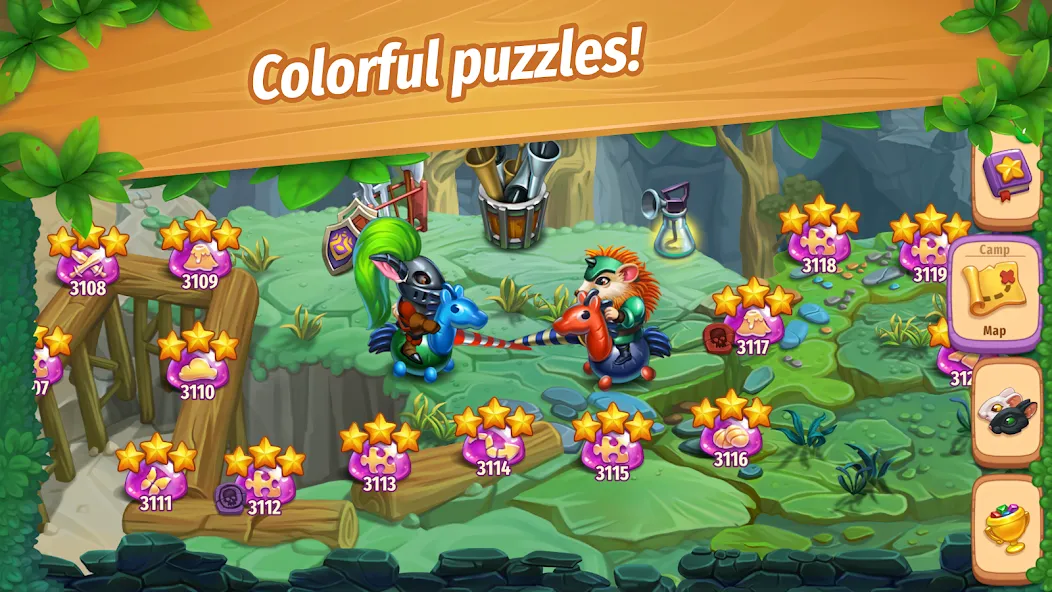 Strongblade: Match 3 Game (Стронгблейд) [МОД: Много денег, Монет и Все открыто] Screenshot 4
