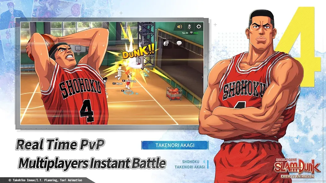 SLAM DUNK from TV Animation (СЛЭМ ДАНК из ТВ анимации) [МОД: Много монет, Открытые уровни и Мега MOD] Screenshot 3
