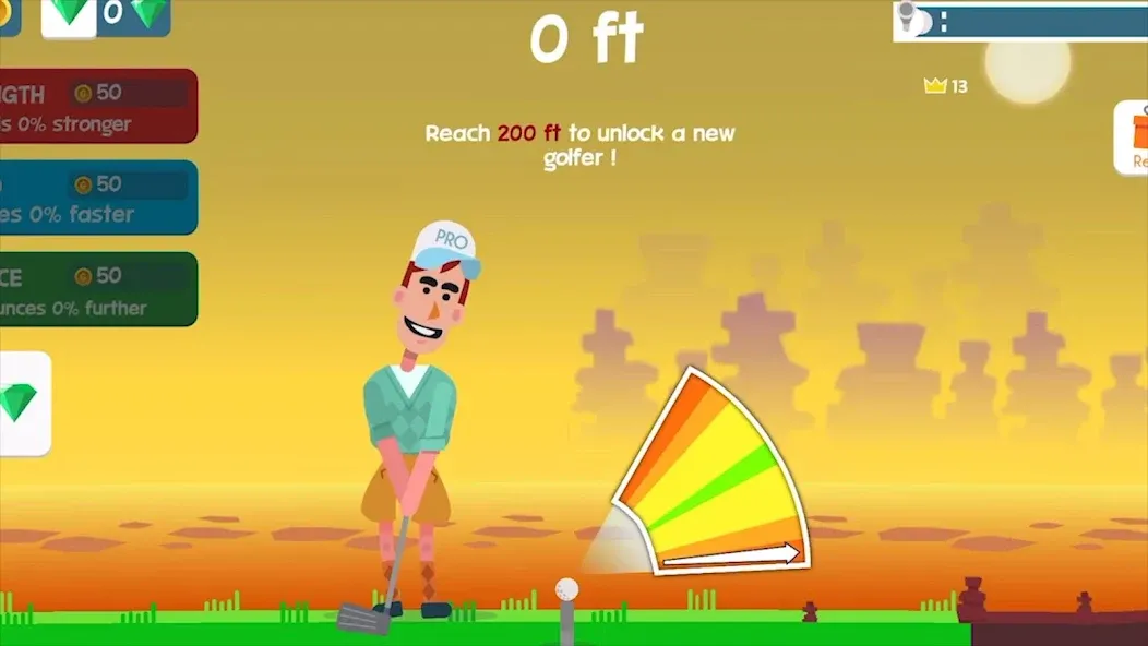 Golf Orbit: Oneshot Golf Games [МОД: Много денег, Монет и Все открыто] Screenshot 1