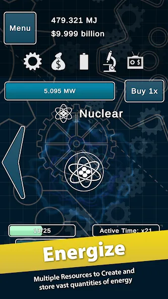 Idle Power (Айдл Пауэр) [МОД: Деньги, Монеты и Меню MOD] Screenshot 1