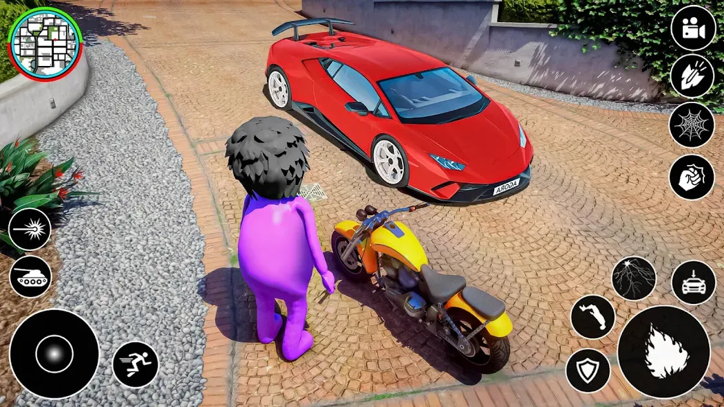 Blue Hero Gangster City Mafia [МОД: Деньги, Монеты и Меню MOD] Screenshot 1